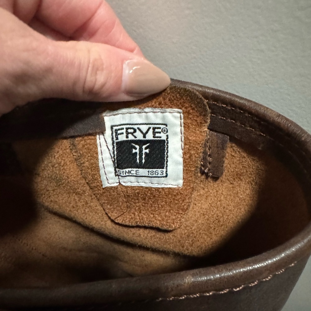 Frye Veronica slouch Leather Boots in Cognac - Picture 3 of 6